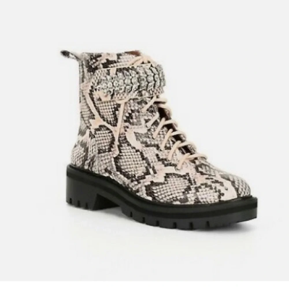 NWOB Antonio Melani Combat Boots - Picture 3 of 8